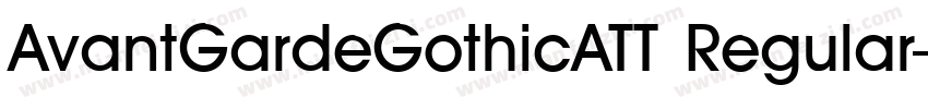 AvantGardeGothicATT Regular字体转换